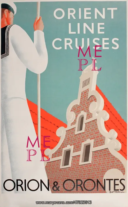 : Poster, Orient Line Cruises : Poster, Orient Line Cruises