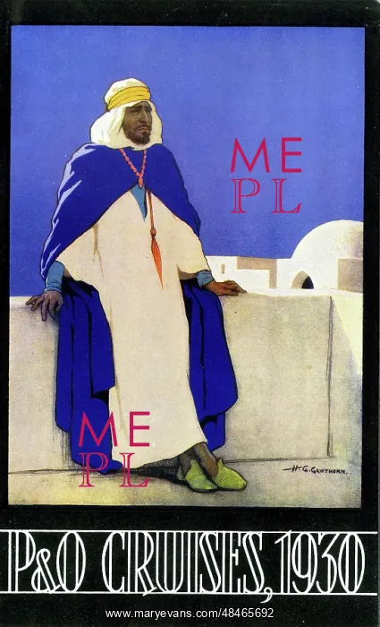  : Poster, P & O Cruises, 1930