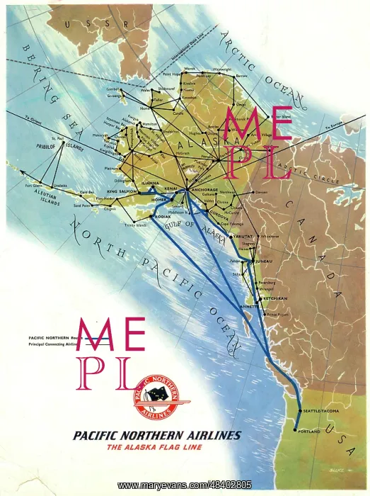: Poster, Pacific Northern Airlines : Poster, Pacific Northern Airlines
