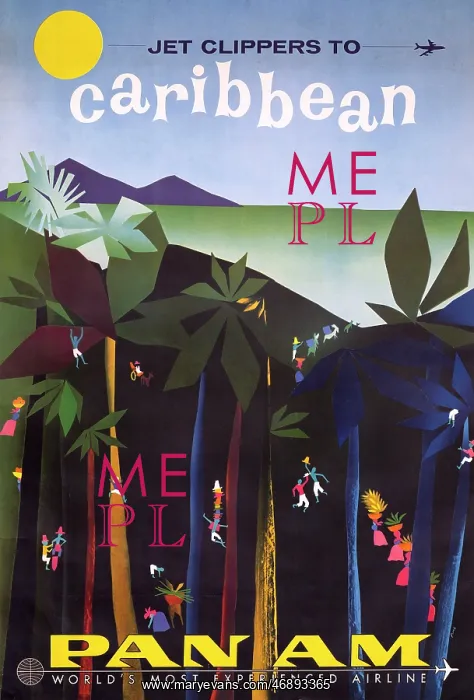  : Poster, PANAM to the Caribbean