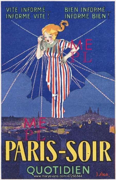 : POSTER FOR PARIS=SOIR : POSTER FOR PARIS=SOIR