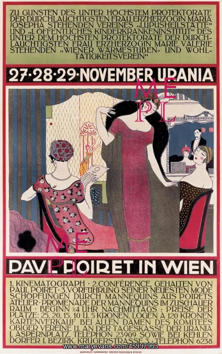 : Poster: Paul Poiret in Vienna : Poster: Paul Poiret in Vienna