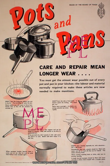 : Poster: Pots and Pans : Poster: Pots and Pans