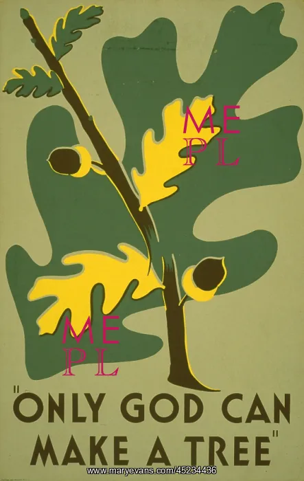 : Poster promoting trees as a natural resource, ? : Poster promoting trees as a natural resource, ?