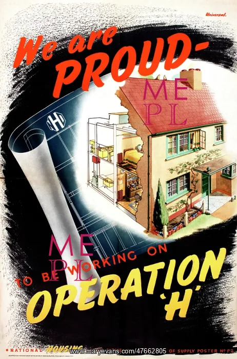: Poster, We are proud to be working on Operation H : Poster, We are proud to be working on Operation H