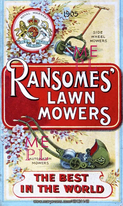 : Poster, Ransomes Lawnmowers : Poster, Ransomes Lawnmowers