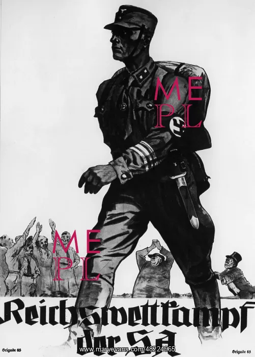 : A poster for the Reich Competition of the SA, undated : A poster for the Reich Competition of the SA, undated