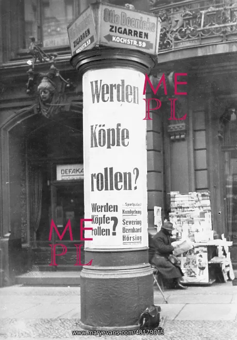 : A poster of the Reichsbanner in Berlin, 1930 : A poster of the Reichsbanner in Berlin, 1930