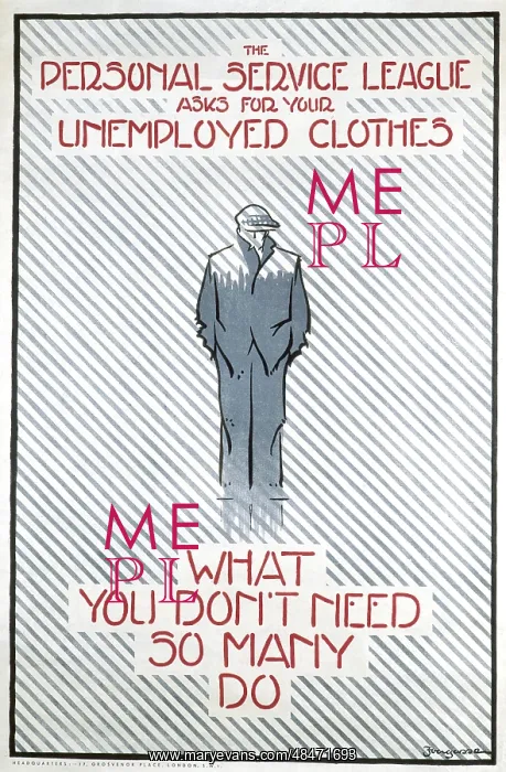 : Poster, requesting donation of unwanted clothes : Poster, requesting donation of unwanted clothes