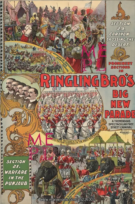 : Poster Ringling Brothers Circus showing ? : Poster Ringling Brothers Circus showing ?