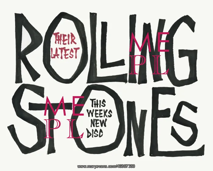 : Poster, the Rolling Stones latest disc : Poster, the Rolling Stones latest disc