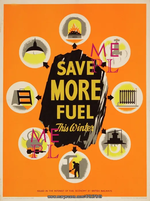 : Poster: Save More Fuel This Winter : Poster: Save More Fuel This Winter