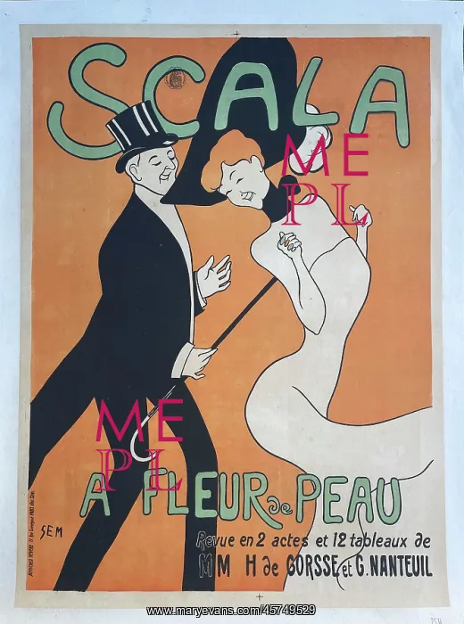 : Poster, Scala, A Fleur de Peau by SEM : Poster, Scala, A Fleur de Peau by SEM