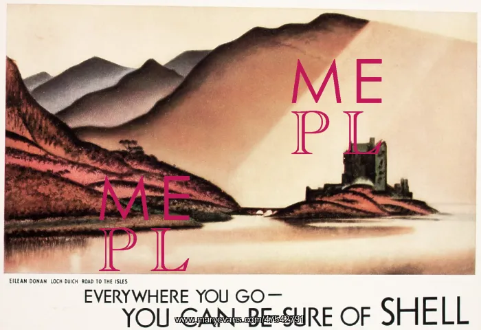 : Poster for Shell Oil - Eilean Donan Castle : Poster for Shell Oil - Eilean Donan Castle