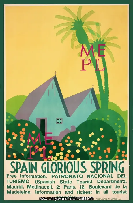  : Poster, Spain Glorious Spring
