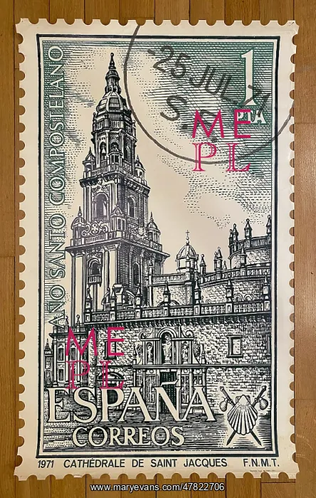 : Poster, Spanish stamp design : Poster, Spanish stamp design