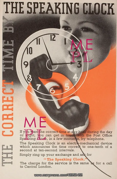 : Poster, The Speaking Clock : Poster, The Speaking Clock