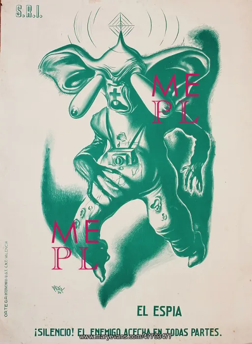 : Poster, The Spy, Spanish Civil War : Poster, The Spy, Spanish Civil War