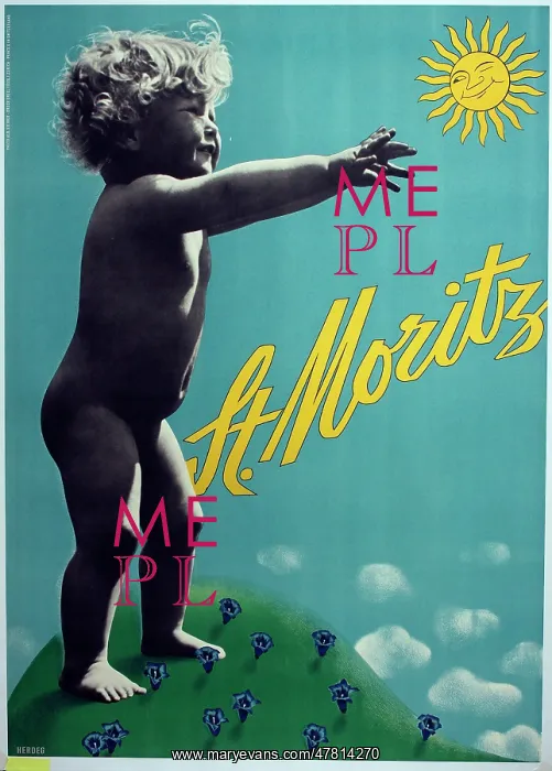 : Poster, St Moritz, Switzerland : Poster, St Moritz, Switzerland