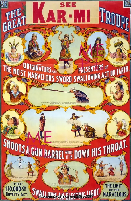 : Poster for stage and magic show, The Great ? : Poster for stage and magic show, The Great ?