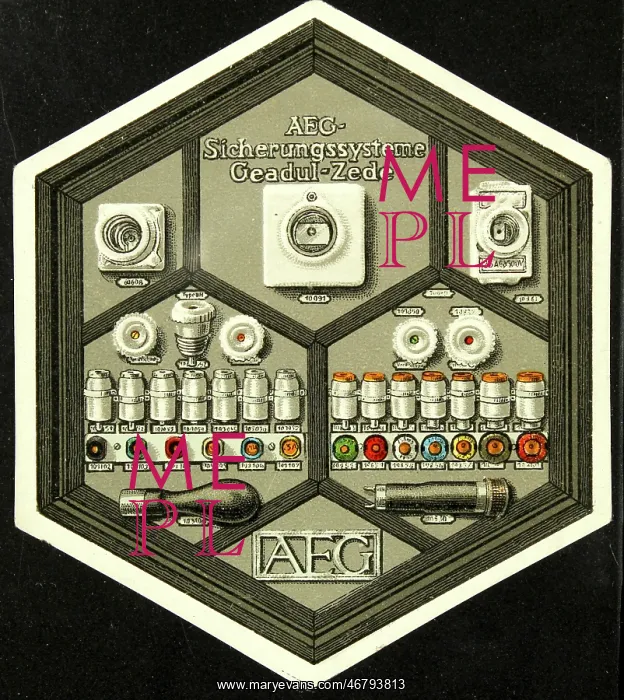 : Poster stamp AEG fuse systems Geadul-Zede : Poster stamp AEG fuse systems Geadul-Zede