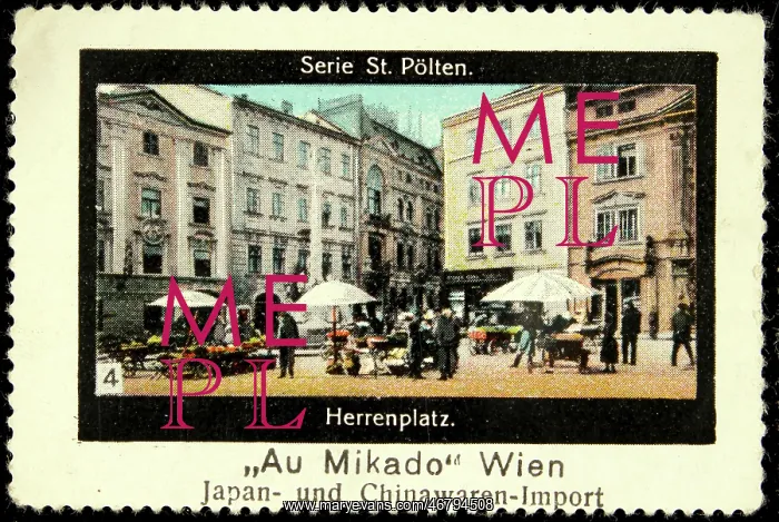 : Poster stamp Au Mikado Vienna : Poster stamp Au Mikado Vienna