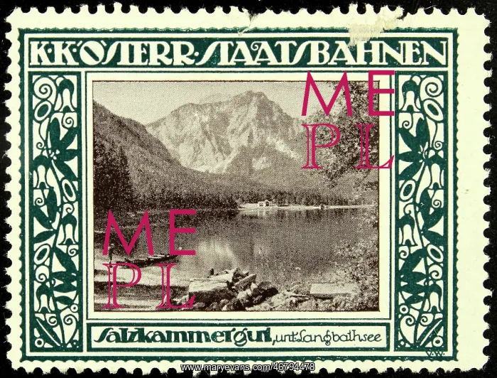 : Poster stamp Austrian State Railways : Poster stamp Austrian State Railways
