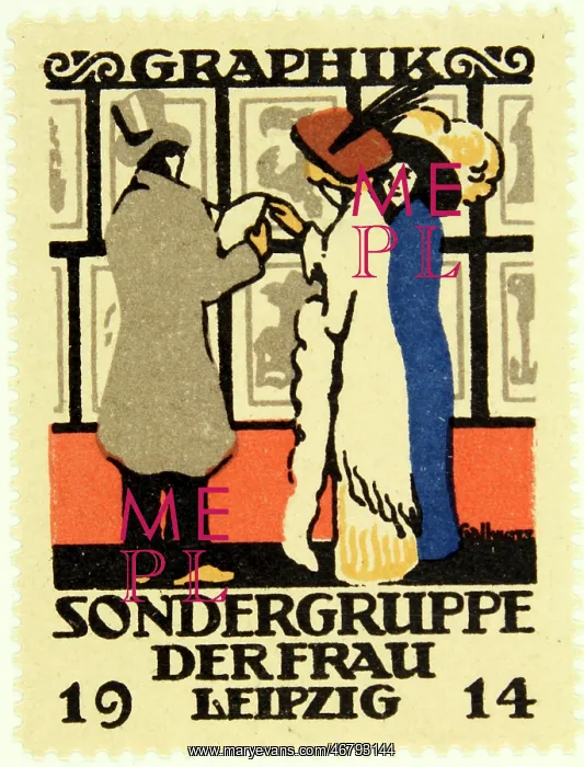 : Poster stamp BUGRA 1914 : Poster stamp BUGRA 1914