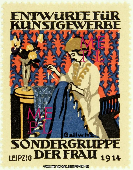 : Poster stamp BUGRA 1914 : Poster stamp BUGRA 1914