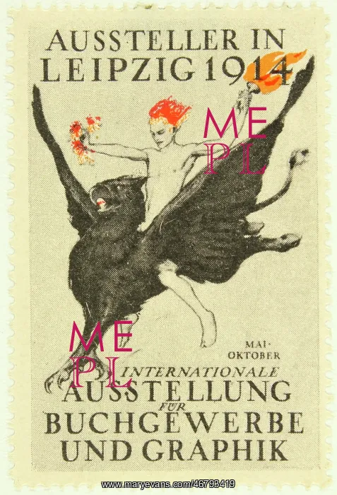 : Poster stamp BUGRA 1914 : Poster stamp BUGRA 1914