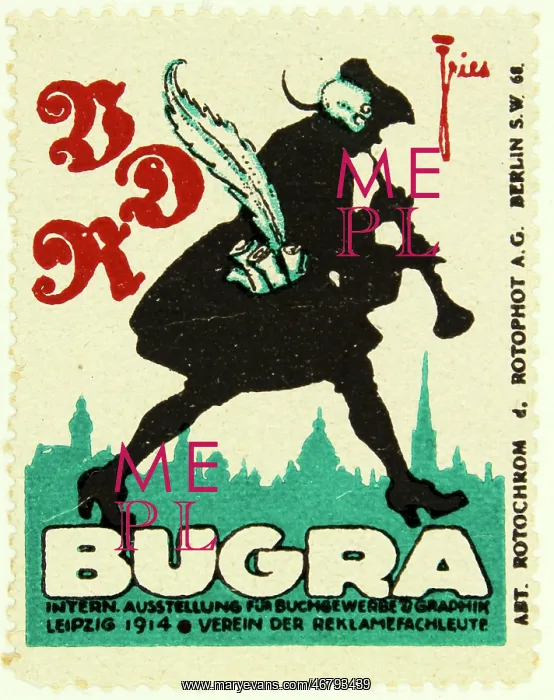 : Poster stamp BUGRA 1914 : Poster stamp BUGRA 1914