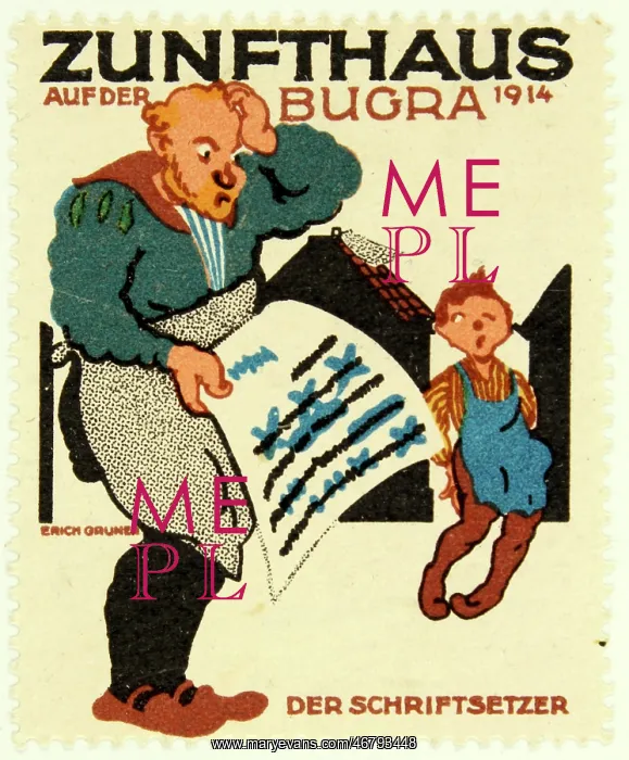 : Poster stamp BUGRA 1914 : Poster stamp BUGRA 1914