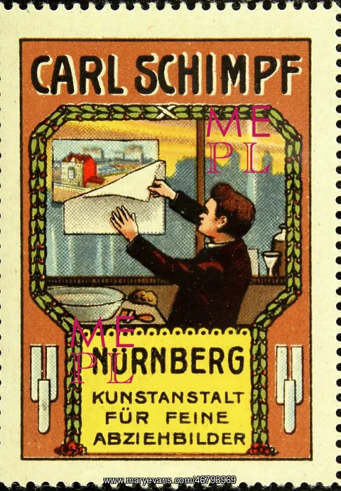 : Poster stamp Carl Schimpf : Poster stamp Carl Schimpf