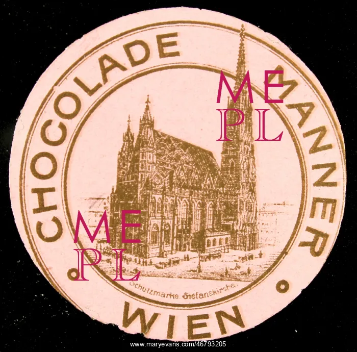 : Poster stamp Chocolade Manner : Poster stamp Chocolade Manner