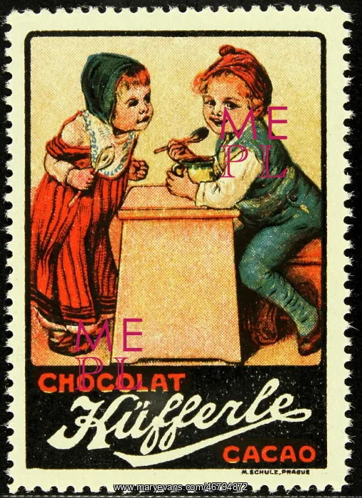 : Poster stamp Chocolat Kufferle Cacao : Poster stamp Chocolat Kufferle Cacao