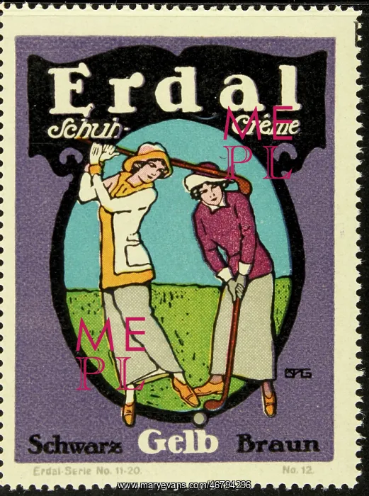 : Poster stamp Erdal shoe polish : Poster stamp Erdal shoe polish