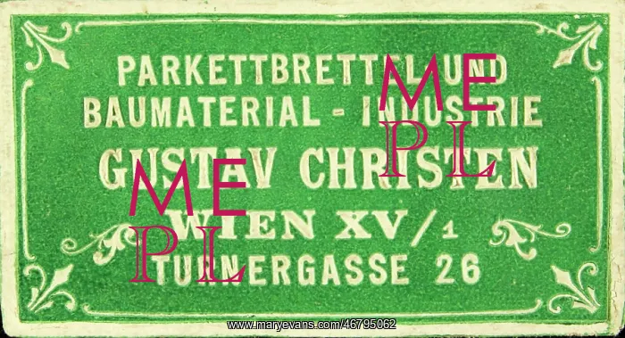 : Poster stamp Gustav Christen : Poster stamp Gustav Christen