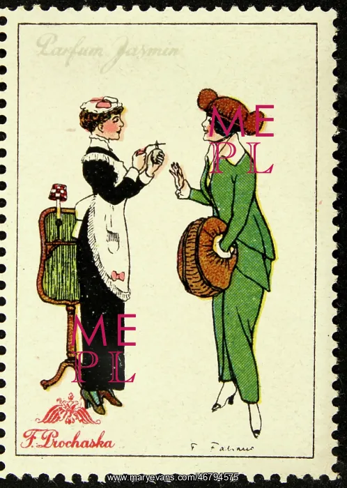 : Poster stamp Jasmine perfume Prochaska : Poster stamp Jasmine perfume Prochaska