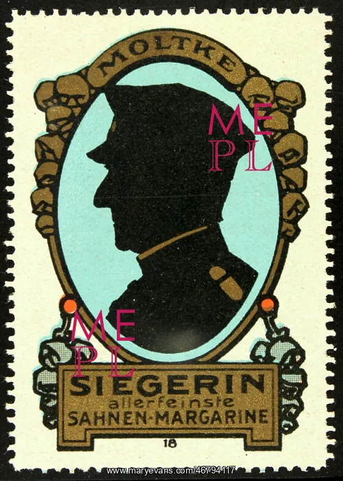 : Poster stamp margarine Moltke : Poster stamp margarine Moltke