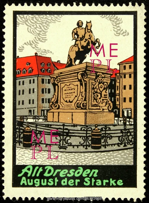: Poster stamp Old Dresden : Poster stamp Old Dresden