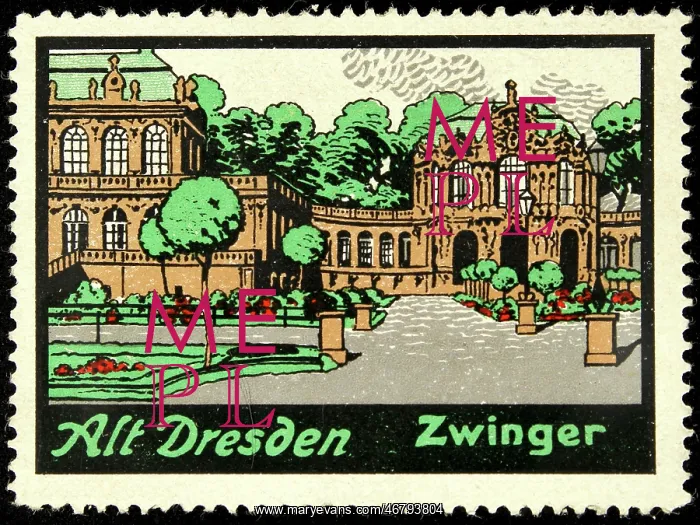 : Poster stamp Old Dresden : Poster stamp Old Dresden