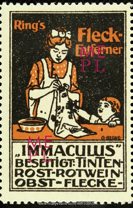 : Poster stamp stain cleaner Immaculus : Poster stamp stain cleaner Immaculus