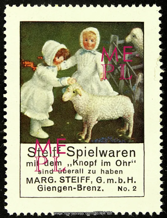 : Poster stamp Steiff toys : Poster stamp Steiff toys