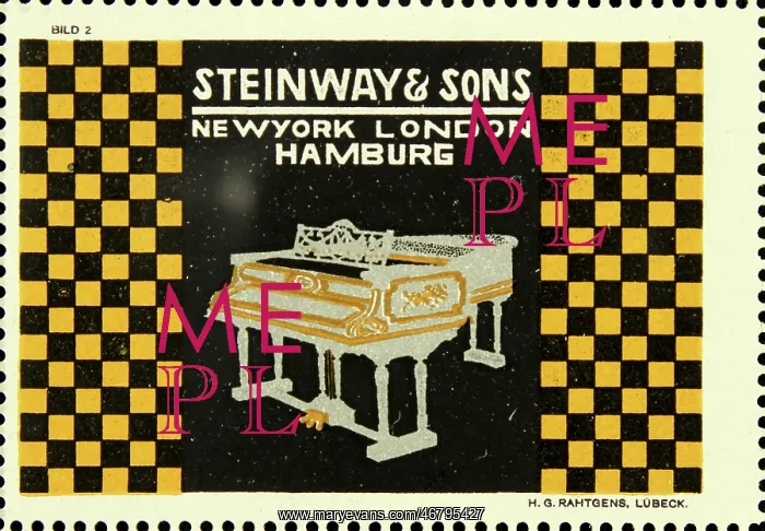 : Poster stamp Steinway & Sons : Poster stamp Steinway & Sons