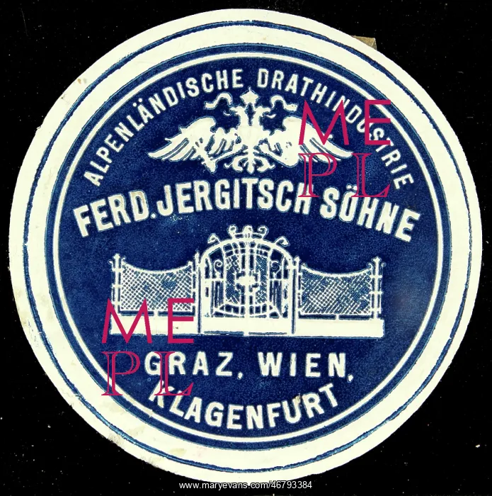 : Poster stamp wire industry Jergitsch : Poster stamp wire industry Jergitsch