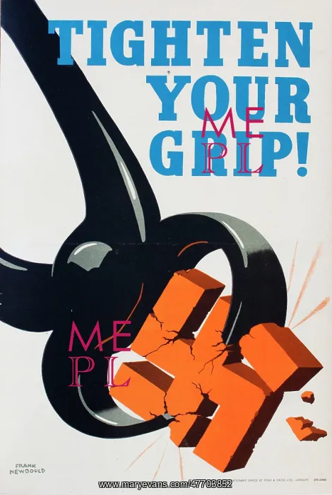 : Poster, Tighten Your Grip! WW2 : Poster, Tighten Your Grip! WW2