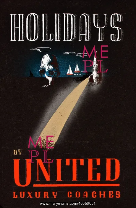: Poster, United Luxury Coaches : Poster, United Luxury Coaches