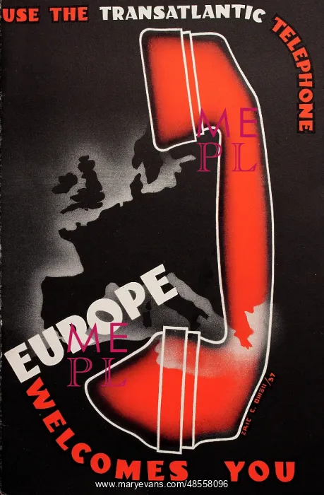 : Poster, Use the Transatlantic Telephone : Poster, Use the Transatlantic Telephone