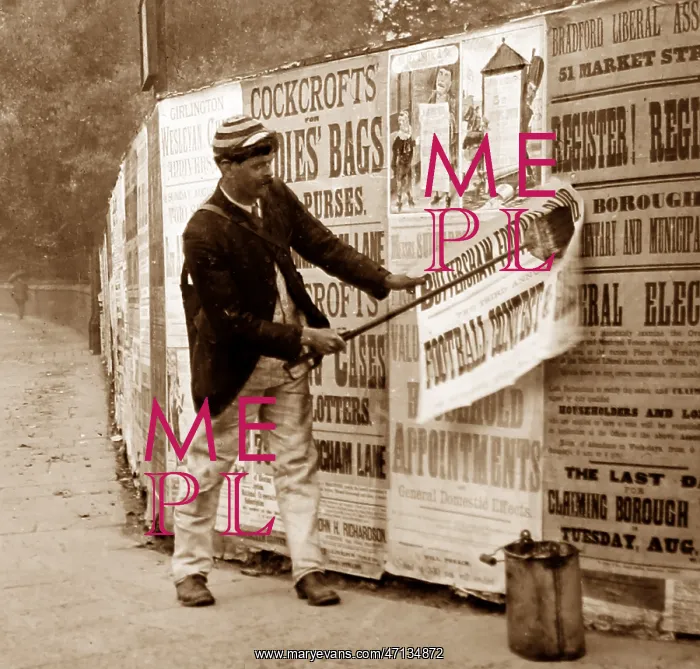  : A Bill Poster, Victorian period