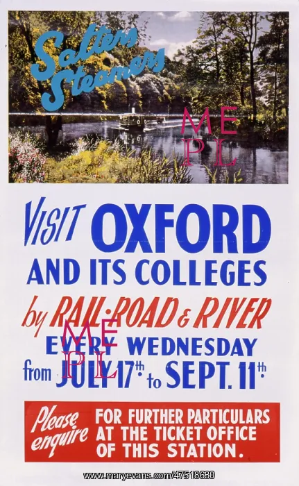 : Poster for visits to Oxford and its colleges : Poster for visits to Oxford and its colleges